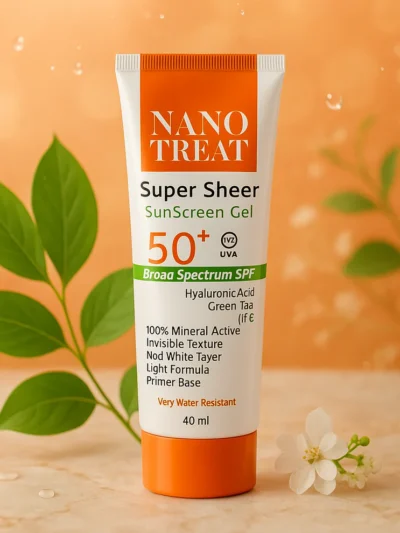 SunScreen Super Sheer Transparent Gel Nano-treat