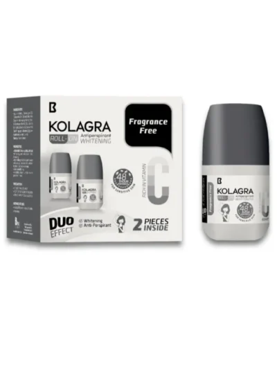 Kolagra whitening Roll on 2*1 promo pack 1+1 Fragrance Free