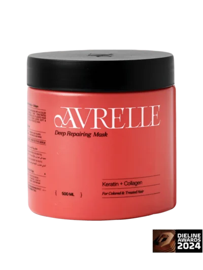 KERATIN + COLLAGEN DEEP MOISTURIZING HAIR MASK FOR COLORED AND TREATED HAIR AVRELLE