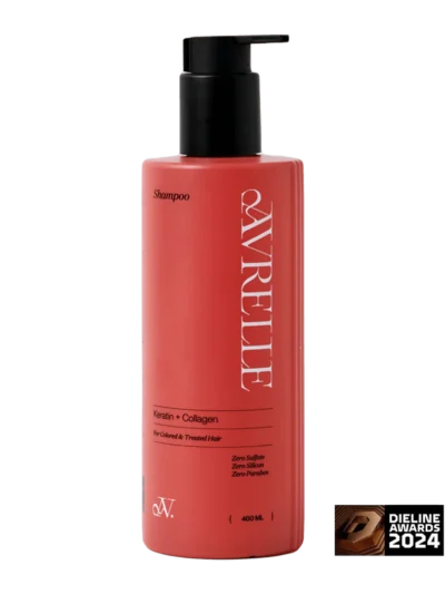 KERATIN + COLLAGEN SULFATE FREE SHAMPOO FOR COLORED AND TREATED HAIR AVRELLE