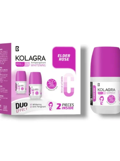 Kolagra whitening Roll on 2*1 promo pack 1+1 Elder Rose